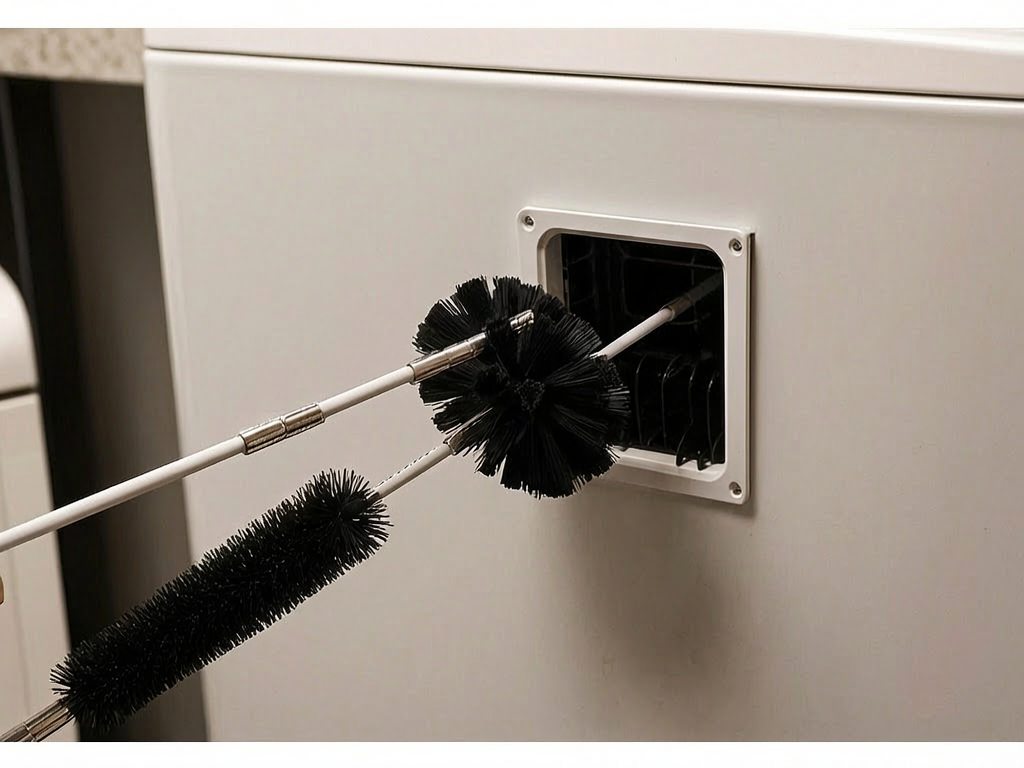 Holikme Dryer Vent Cleaner Kit practical use scene