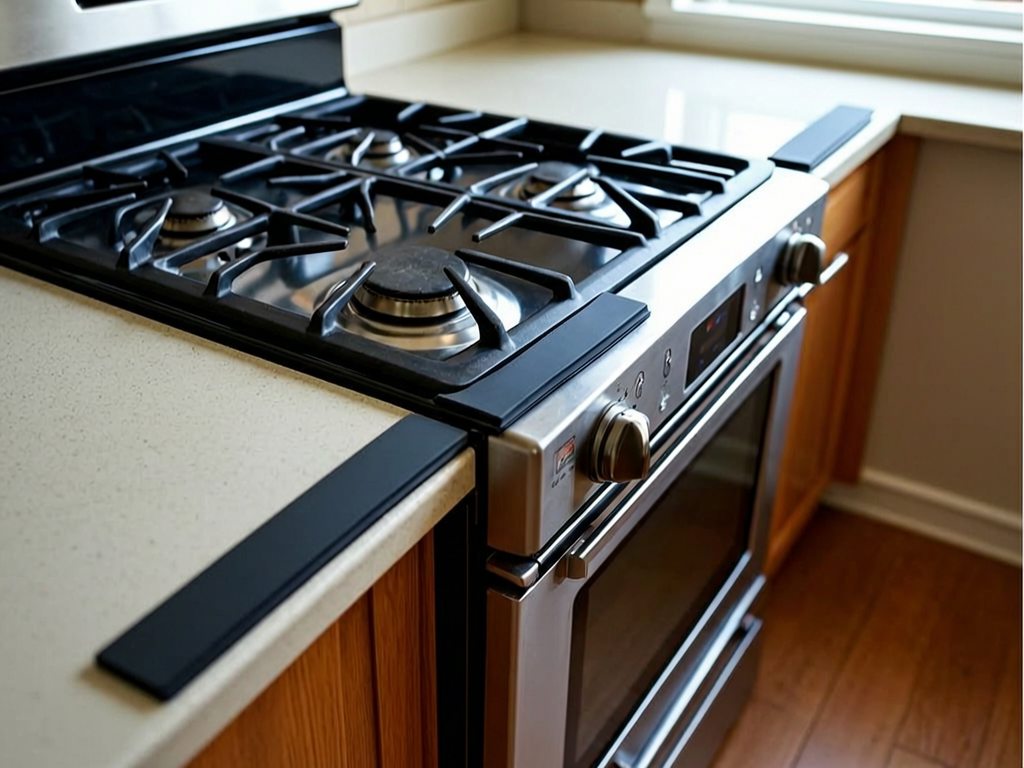 Linda's Essentials Silicone Stove Gap Covers practical use scene