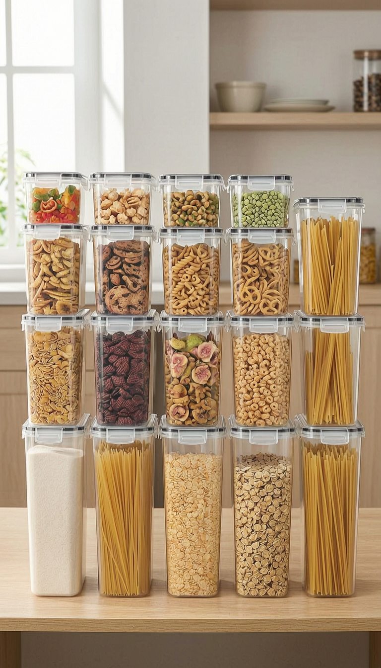Vtopmart Airtight Food Storage Containers vertical use scene