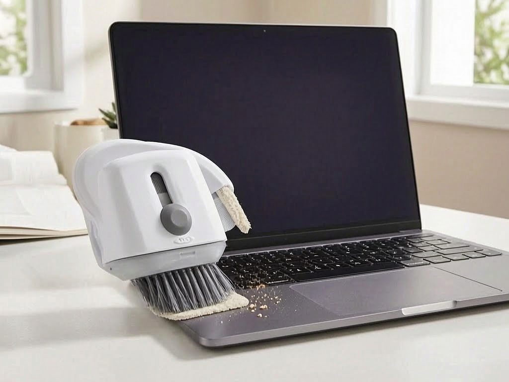 OXO Good Grips Sweep & Swipe Laptop Cleaner practical use scene