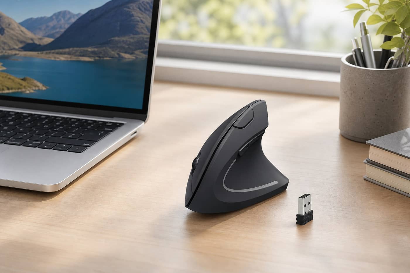 Anker vertical mouse with USB receiver thumbnail